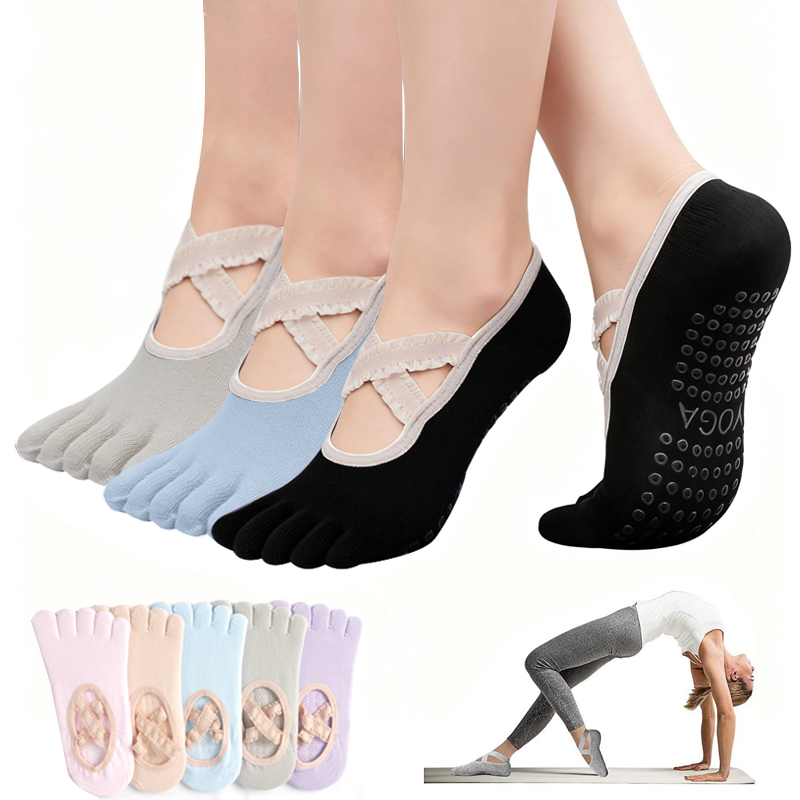 Pilates Yoga Fitness - Kaus Kaki Pilates Anti Selip Wanita