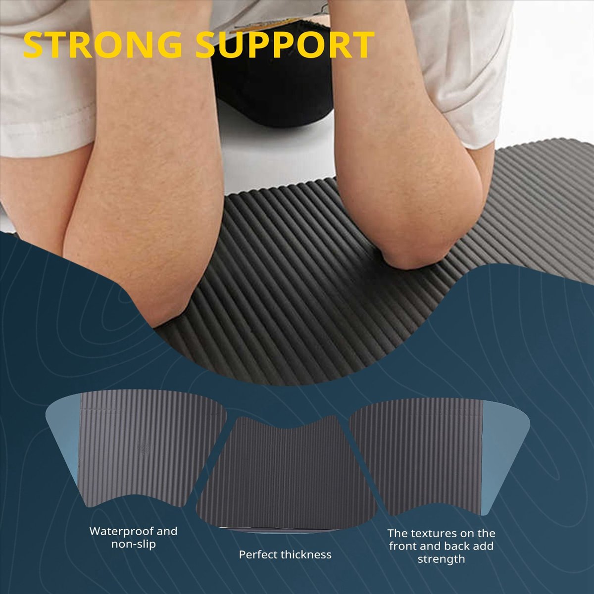 Doings Matras Yoga Tebal 15MM, - Pilates Yoga Knee Pads ulasan dan harga