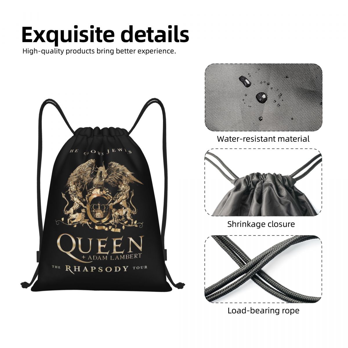 Kustom Freddie Mercury Crown t - Pilates Yoga Bag ulasan dan harga