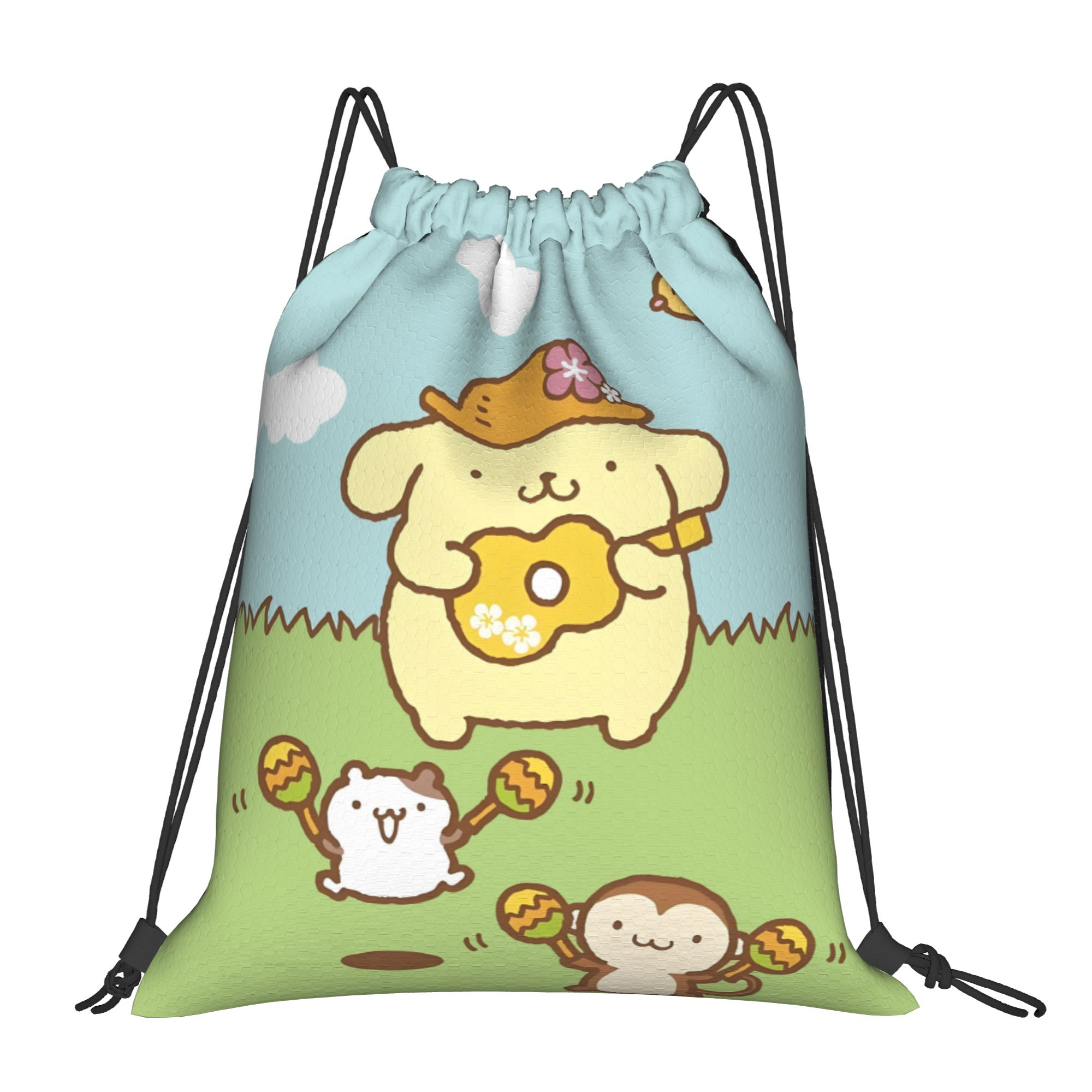 Tas Ransel Serut P-Pompompurin - Pilates Yoga Bag ulasan dan harga