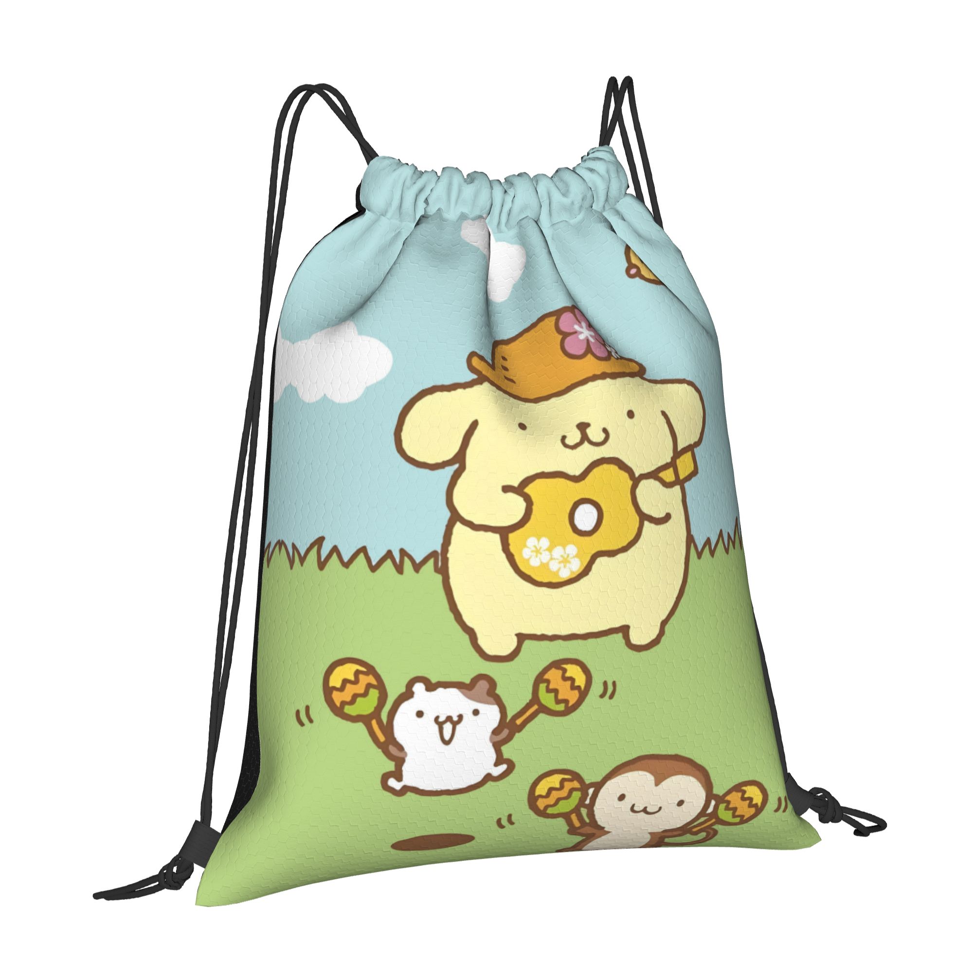 Tas Ransel Serut P-Pompompurin - Pilates Yoga Bag ulasan dan harga