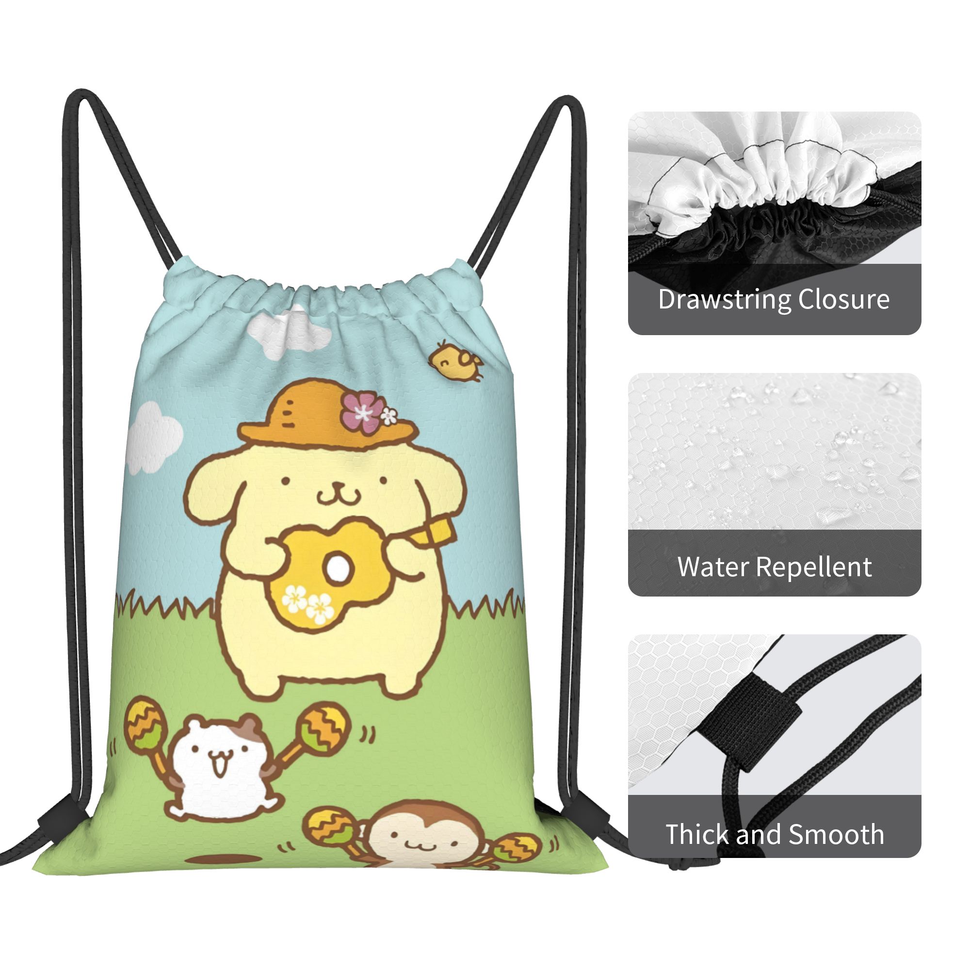 Tas Ransel Serut P-Pompompurin - Pilates Yoga Bag ulasan dan harga