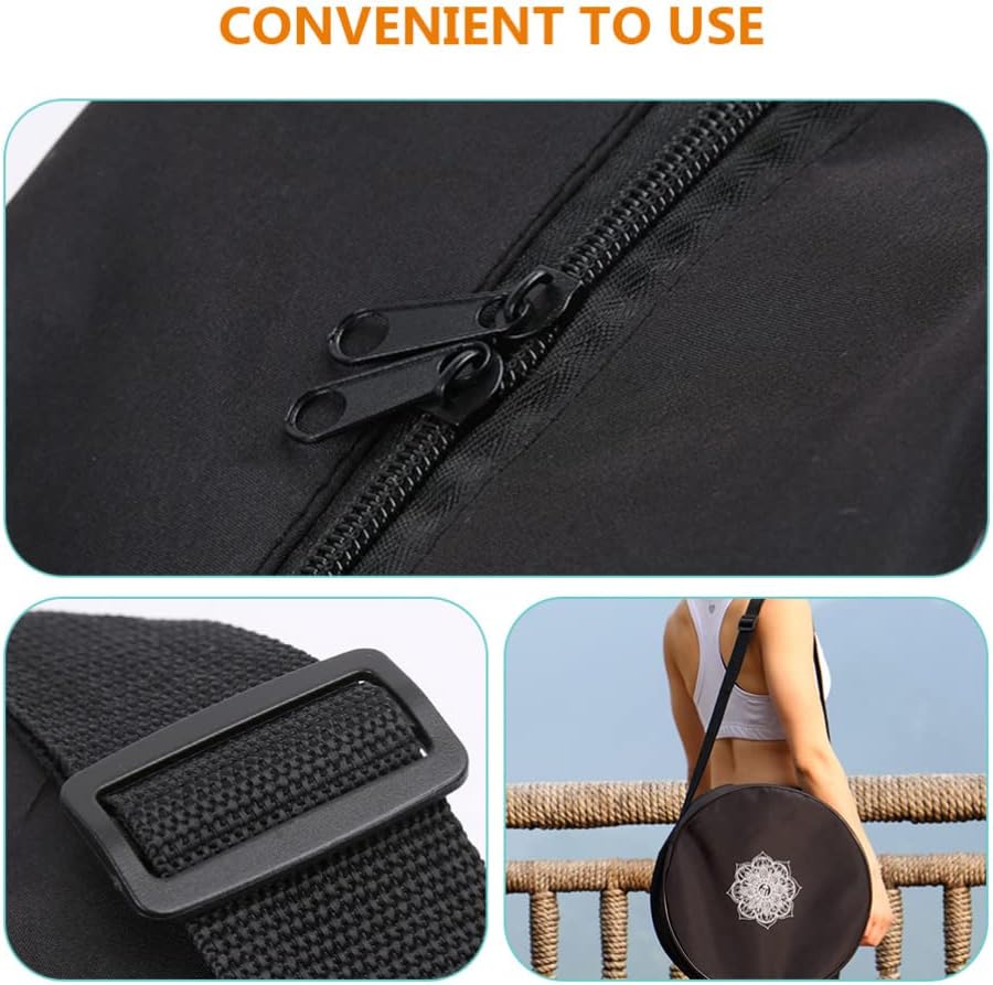 Tas roda Yoga nilon hitam bung - Pilates Yoga Bag ulasan dan harga