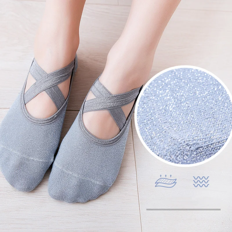 Kaus Kaki Pergelangan Kaki Yog - Pilates Yoga Sport ulasan dan harga
