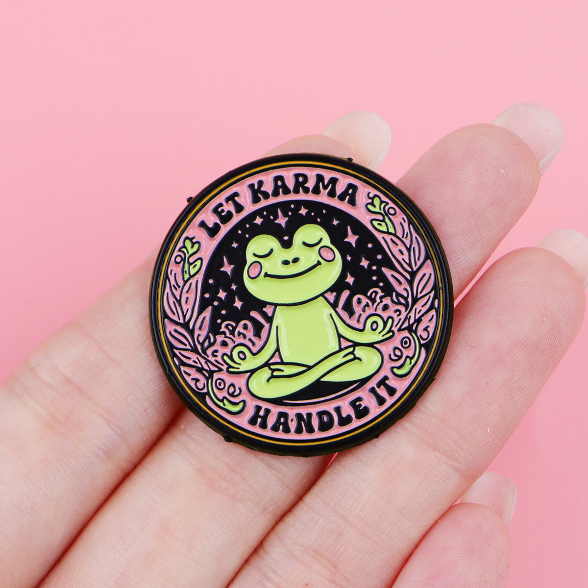 Pin Enamel Katak Yoga LET KARM - Pilates Yoga Bag ulasan dan harga